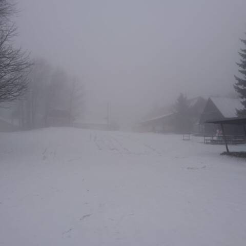 Dnes do rána sa ochladilo a napadlo do 2 cm čerstvého vlhkého snehu.