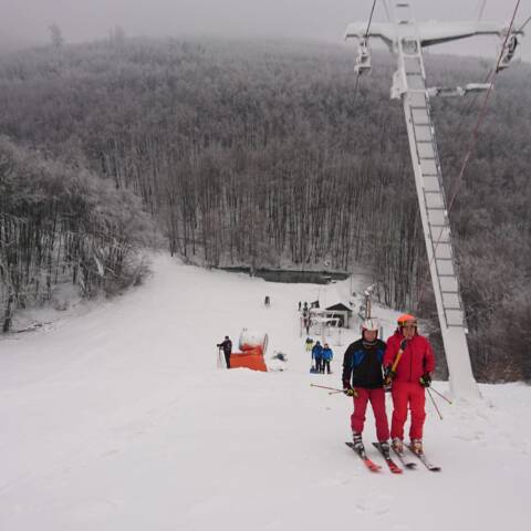 Prvá lyžovačka na Pezinskej Babe.