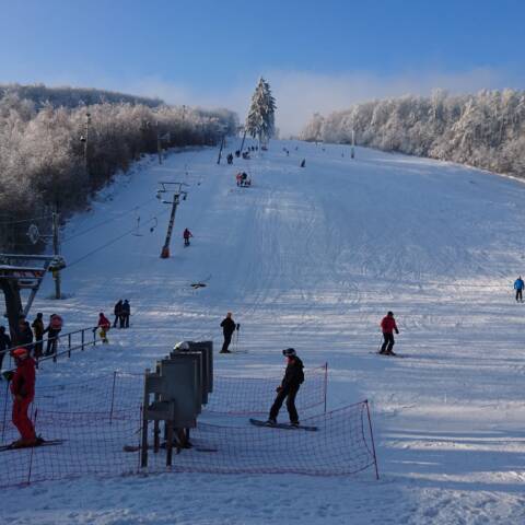 Krásne zimné počasie na Pezinskej Babe.