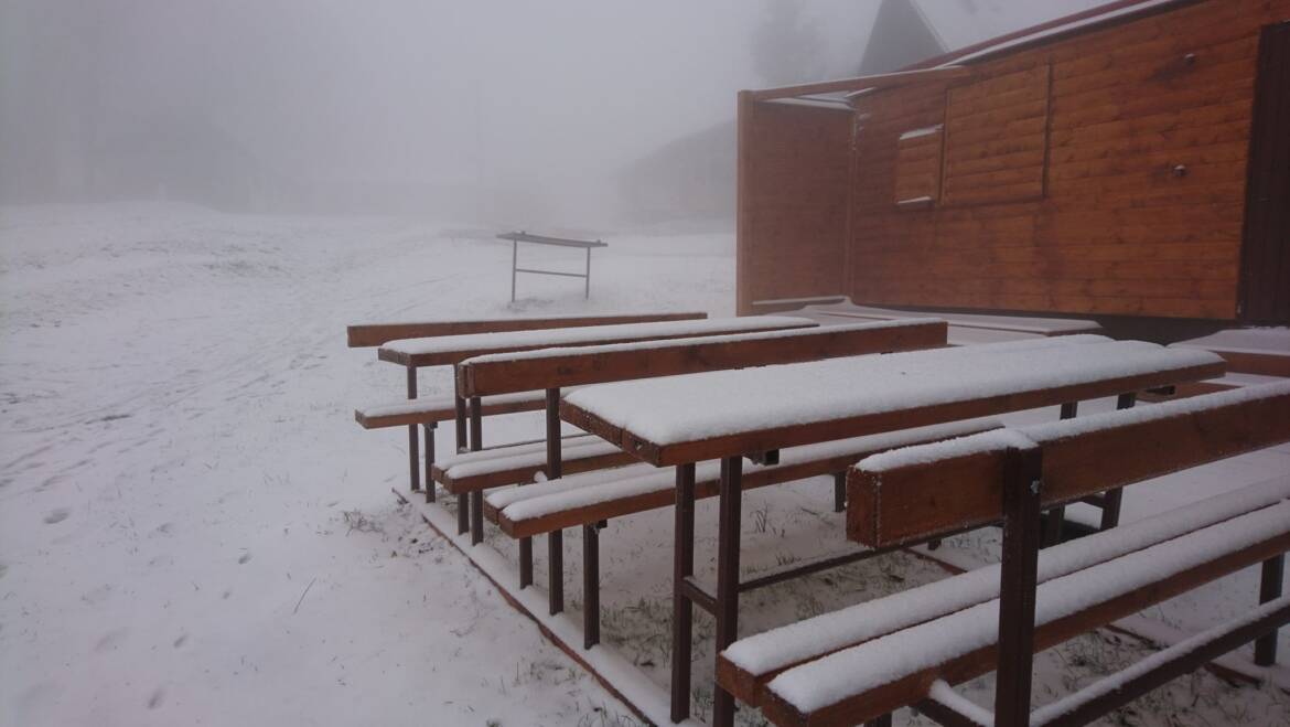 Prvý sneh v tejto zimnej sezóne.