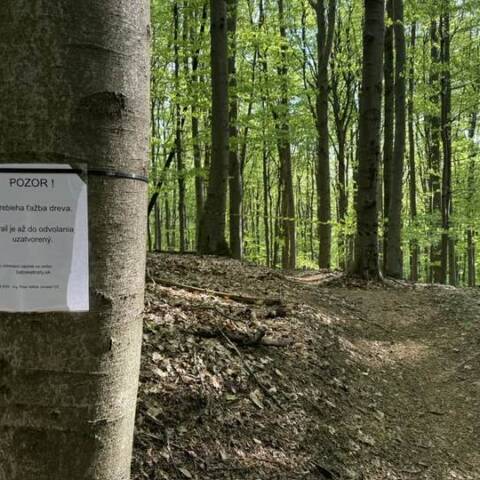 Upozornenie pre cyklistov.