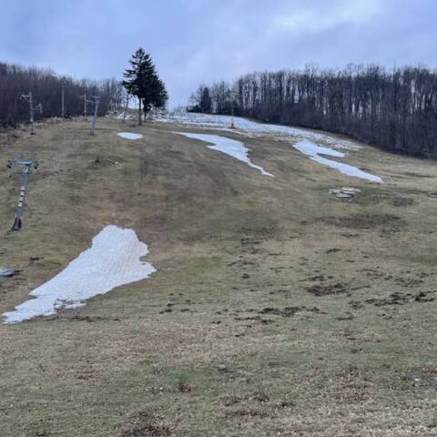 Almost all the attacked snow has melted.